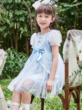 Balabala Kids' Dress Summer Princess Mesh Dress Sweet And Cute Girls' Clothing Fashionable